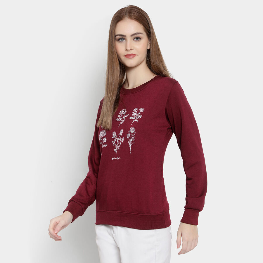 Coordinate Sweatshirt, Wine, large image number null