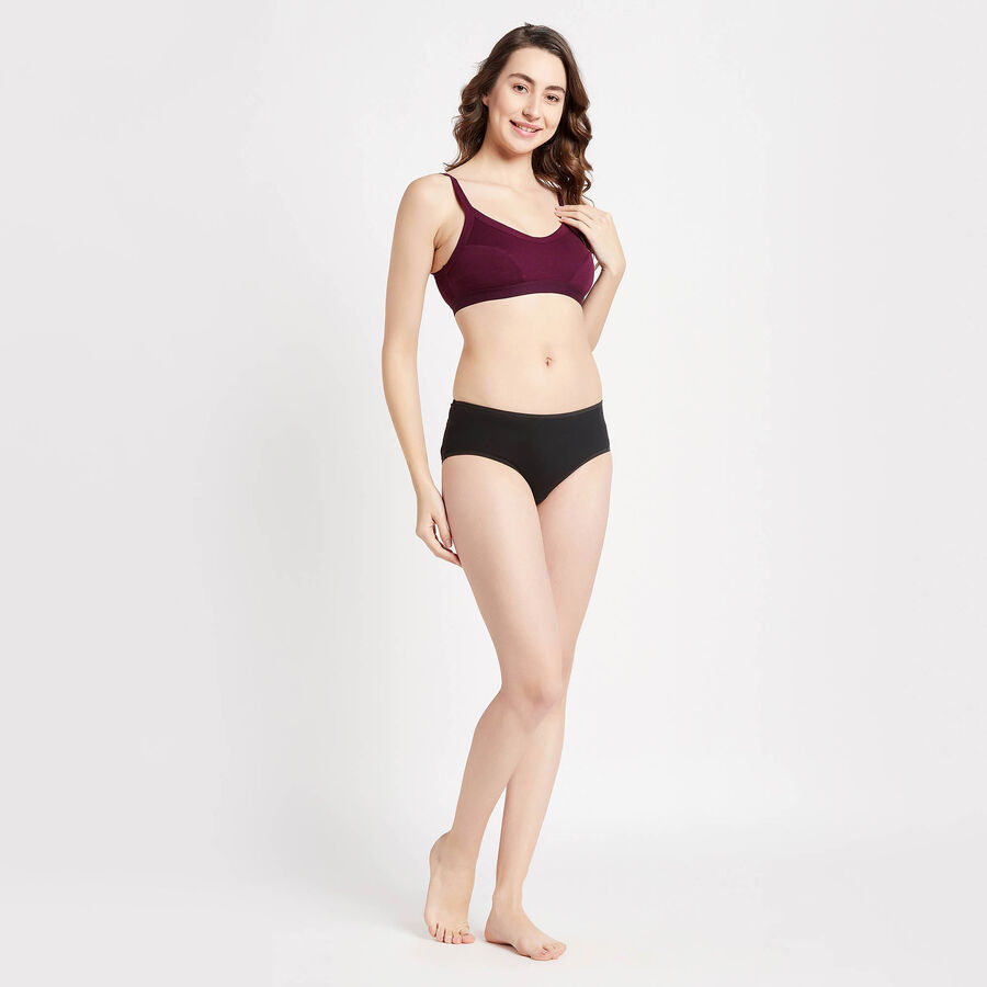 Half Lace Padded Bra, रस्ट, large image number null