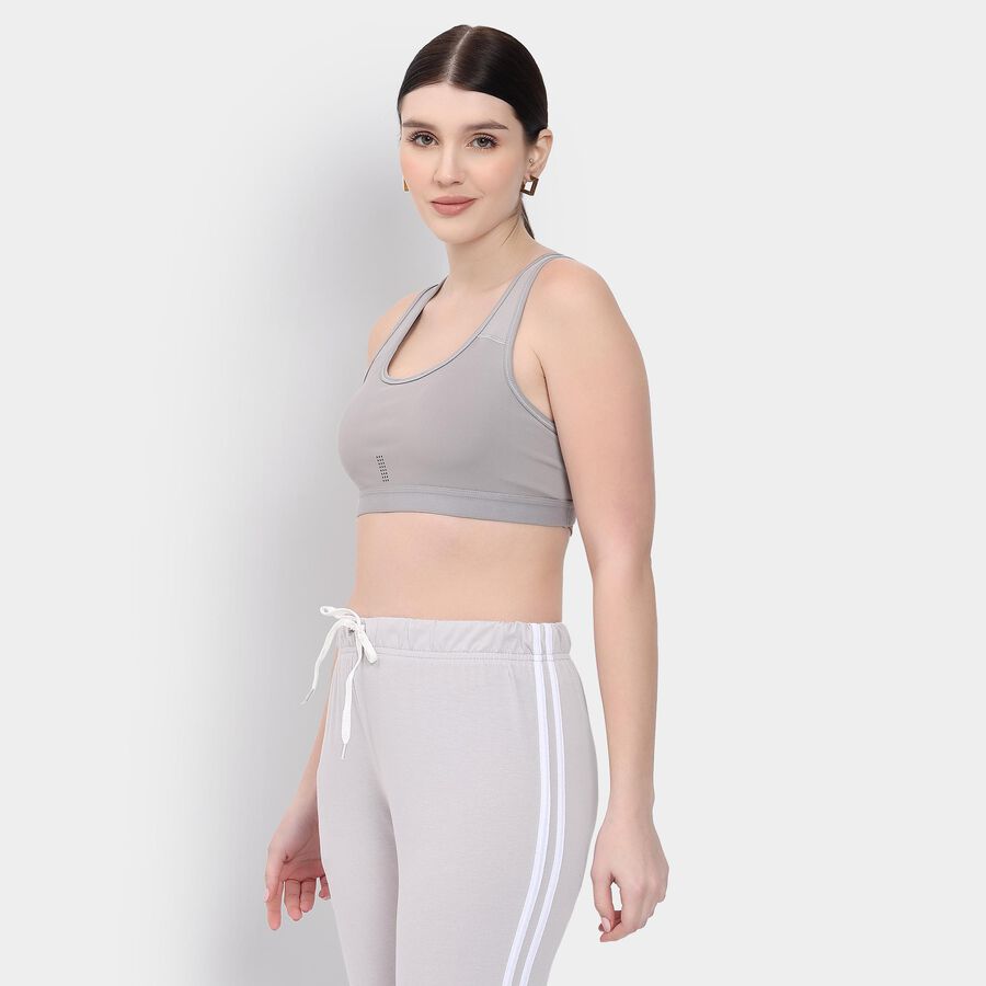 Ladies' Sports Bra, Light Grey, large