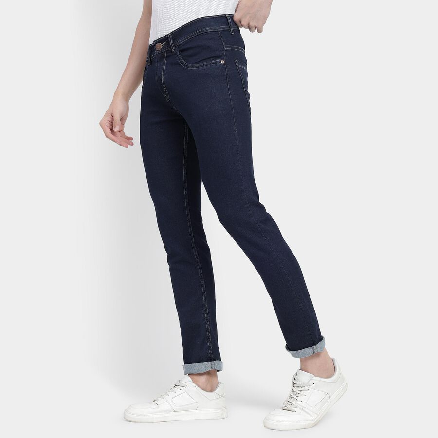 Men's Skinny Jeans, गहरा नीला, large image number null