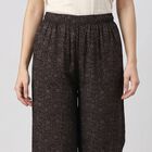 Women's Charcoal Palazzos, गहरा ग्रे, small