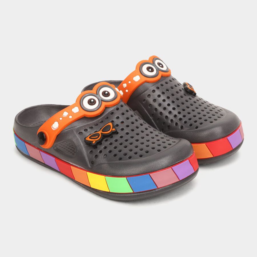 Boys Solid Clog, ग्रे, large image number null