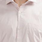 Men's Light Pink Cut Away Collar Slim Fit Formal Shirt, Pink, small image number null