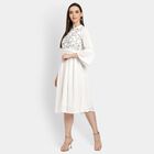 Ladies' Dress , ऑफ व्हाइट, small image number null