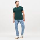 Men's Light Blue Straight Fit Classic Jeans, Light Blue, small