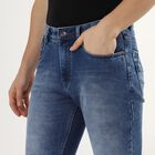 Men's Five Pocket Slim Fit Jeans , Mid Blue, small image number null