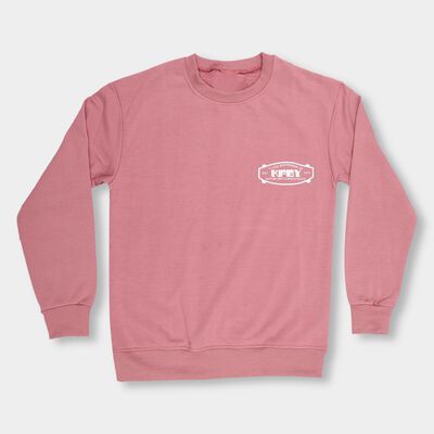Boys Dusty Rose Pink Crew Neck Casual Sweatshirt