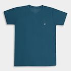 Boys' Half Sleeves T-Shirt , टील ब्लू, small image number null