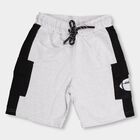 Boys' Light Heather Grey Cargo Style Bermuda Shorts, Ecru Melange, small image number null