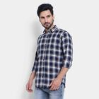 Cotton Checks Casual Shirt, Brown, small image number null