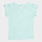 Infants Cotton Printed T-Shirt, Light Green, small image number null