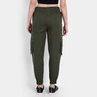 Solid Jogger High Rise Trousers, Olive, small image number null