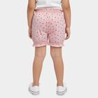 Girls' Pink Regular Fit Heart Printed Frill Bloomers, हल्का गुलाबी, small