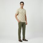 Men's Grey Round Neck Casual T-Shirt, हल्का ग्रे, small
