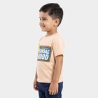 Boys' Half Sleeves T-Shirt, नारंगी, small