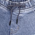 Boys' Stonewashed Blue Regular Fit Printed Jeans, Light Blue, small image number null