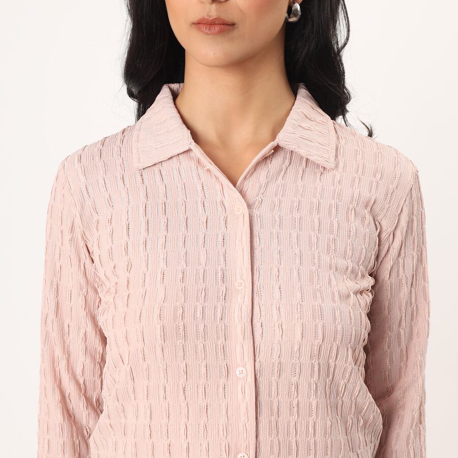 Women's Light Pink Classic Collar Classic Shirt, Light Pink, large