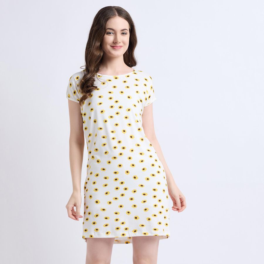Ladies' Nighty , Off White, large image number null