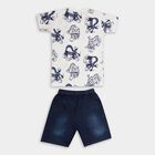 Boys' 100% Cotton Woven Baba Suit , Off White, small image number null