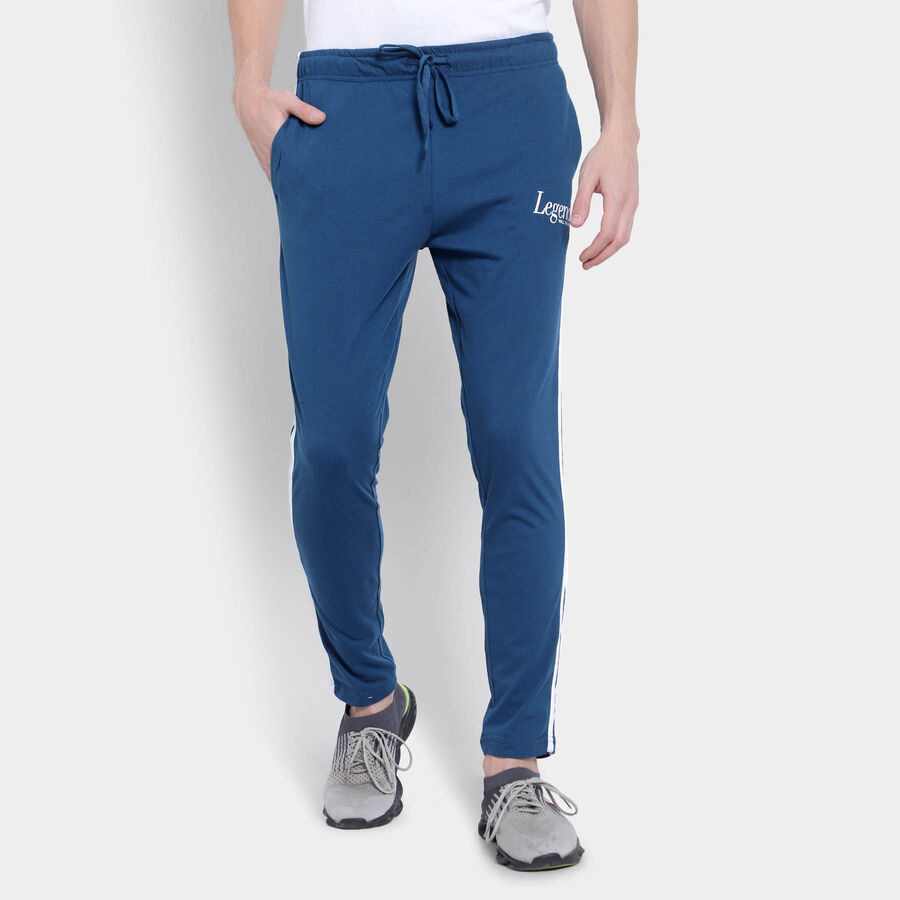 Solid Track Pants, Teal Blue, large image number null