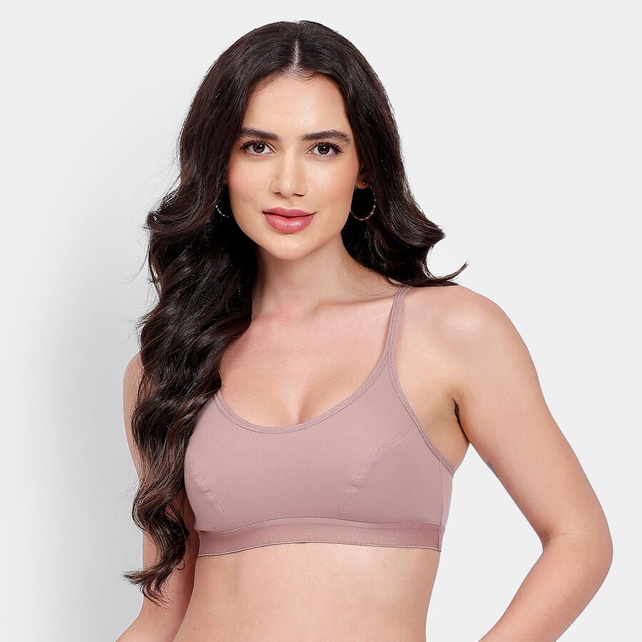 Ladies' Bra, Brown, large image number null