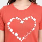 Ladies' Round Neck T-Shirt, Orange, small image number null
