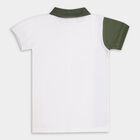Boys' 100% Cotton Half Sleeves T-Shirt, Off White, small image number null
