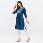 Ladies' Kurta, Dark Blue, small