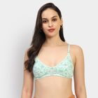 Ladies' 100% Cotton Bra , Light Green, small image number null
