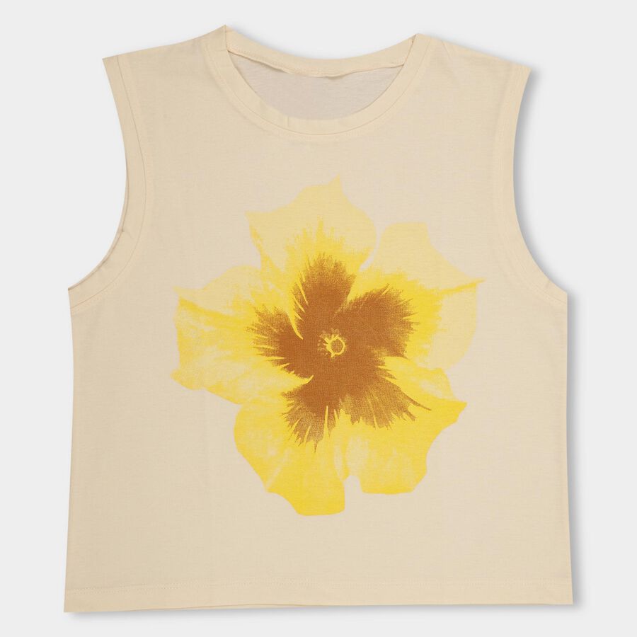 Girls' T-Shirt, ऑफ व्हाइट, large image number null