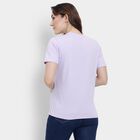 Ladies' 100% Cotton Round Neck T-Shirt, Lilac, small