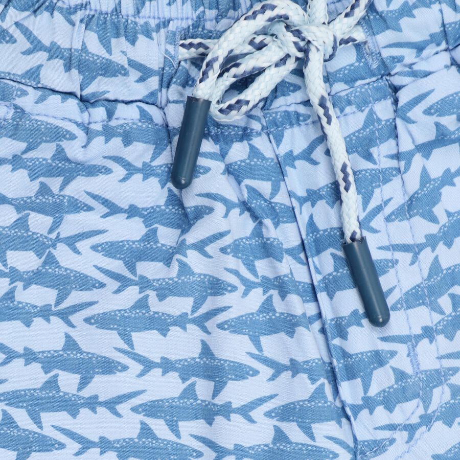 Boys' 100% Cotton Bermudas , मध्यम नीला, large image number null