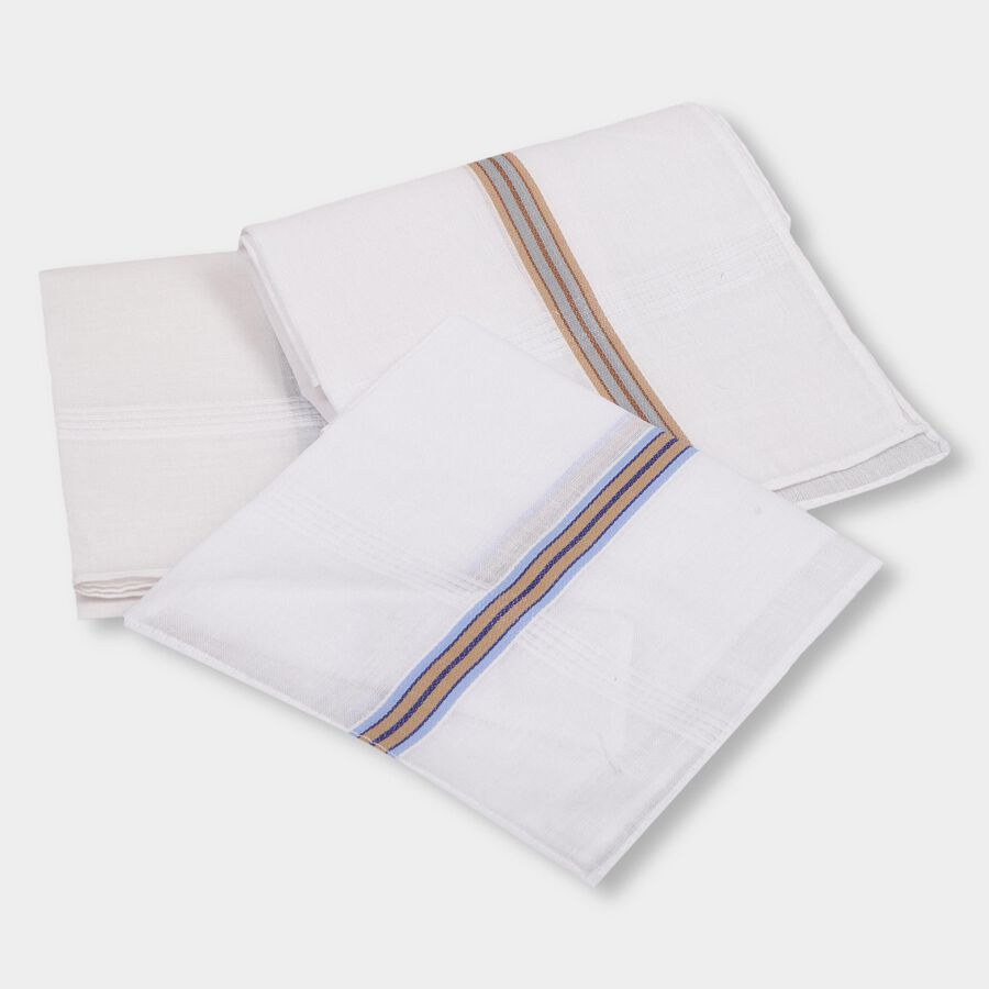 Men's Hanky, White, large