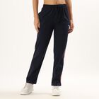Women's Dark Navy Blue Regular Fit Track Pants, Navy Blue, small image number null
