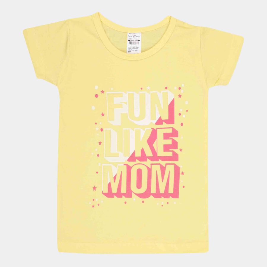 Printed T-Shirt, Yellow, large image number null