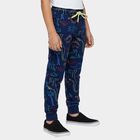 Boys' Midnight Navy Blue Regular Fit Dinosaur Printed Pyjama, Navy Blue, small