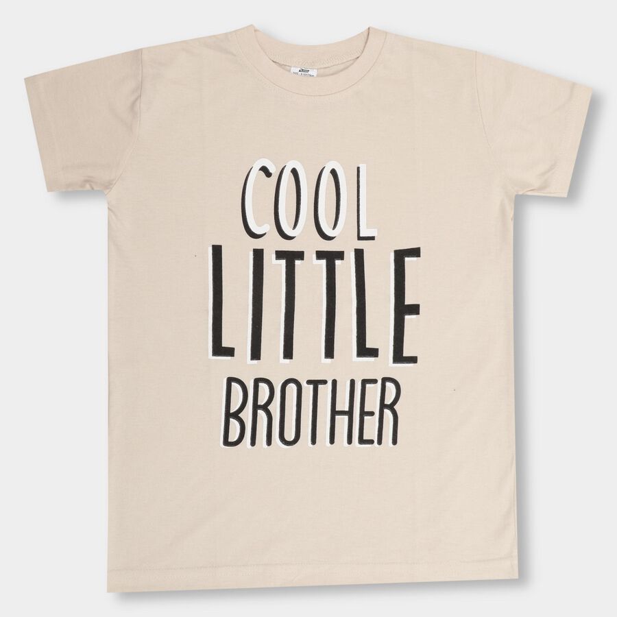 Boys' Half Sleeves T-Shirt , गहरा पीला, large image number null