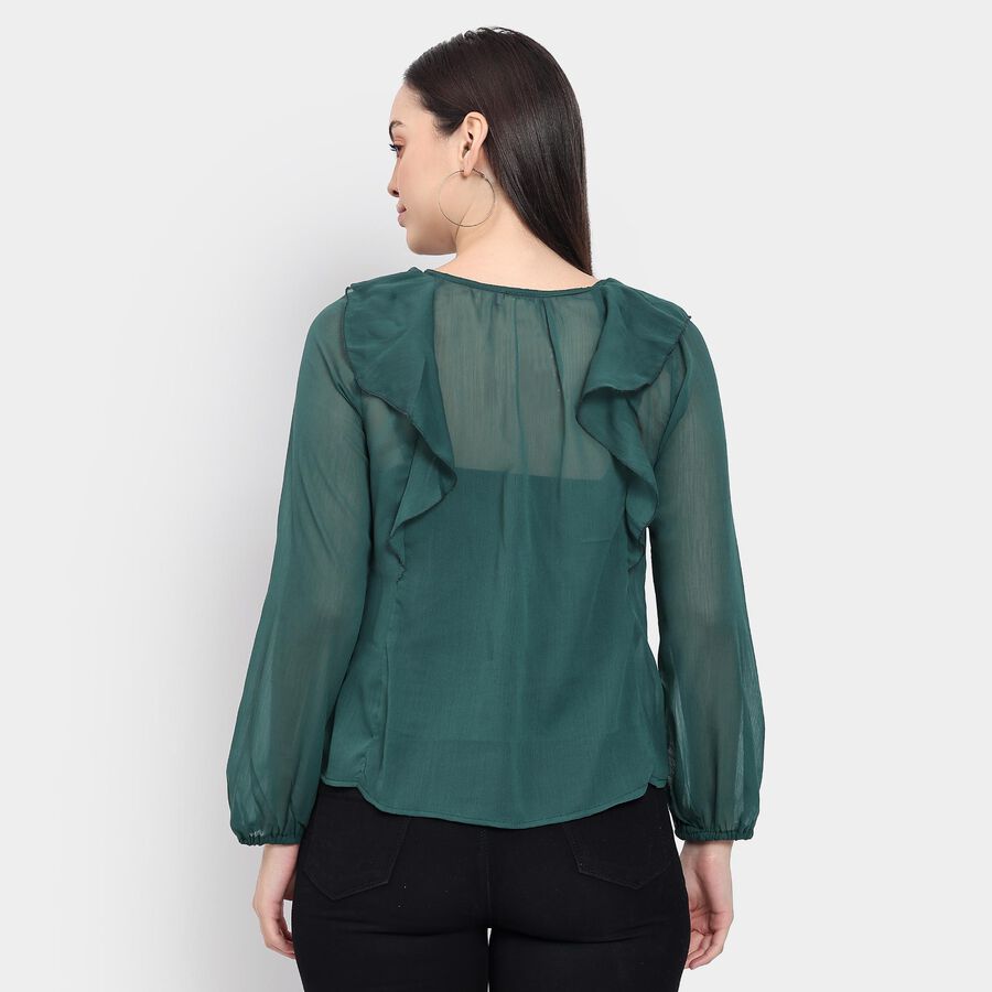 Ladies' Shirt , गहरा हरा, large