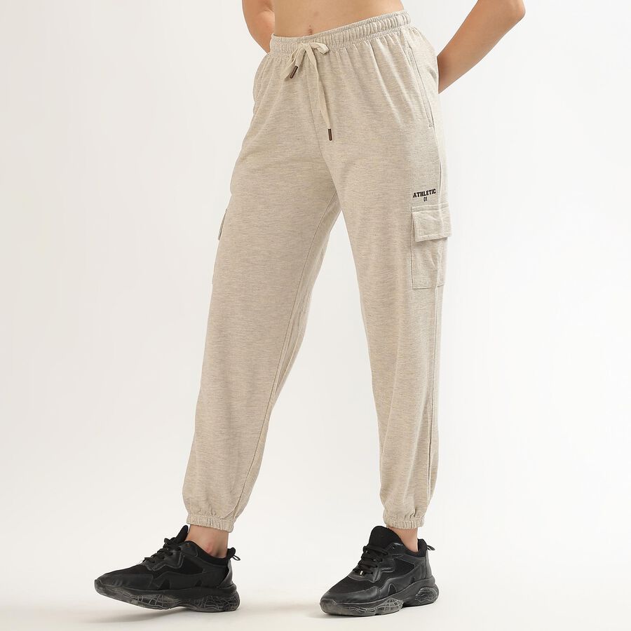 Ladies' Jogger Track Pants , Beige, large image number null
