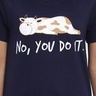 Round Neck T-Shirt, Navy Blue, small image number null