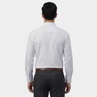 Men's White Spread Collar Classic Formal Shirt, White, small