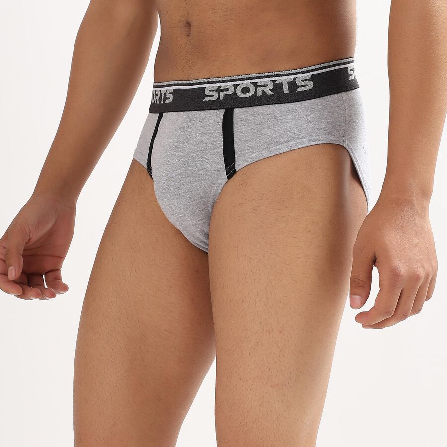 Men's Briefs, Melange Light Grey, large image number null