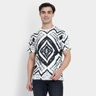 Men's 100% Cotton Round Neck Half Sleeves T-Shirt , White, small image number null