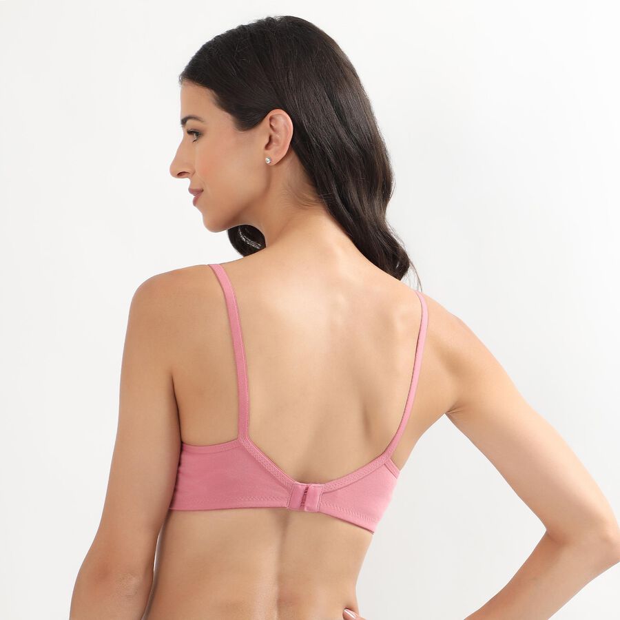 Women's Soft Pink Wire-Free Everyday Bra, Light Pink, large image number null
