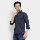 Cotton Casual Shirt, Navy Blue, small image number null