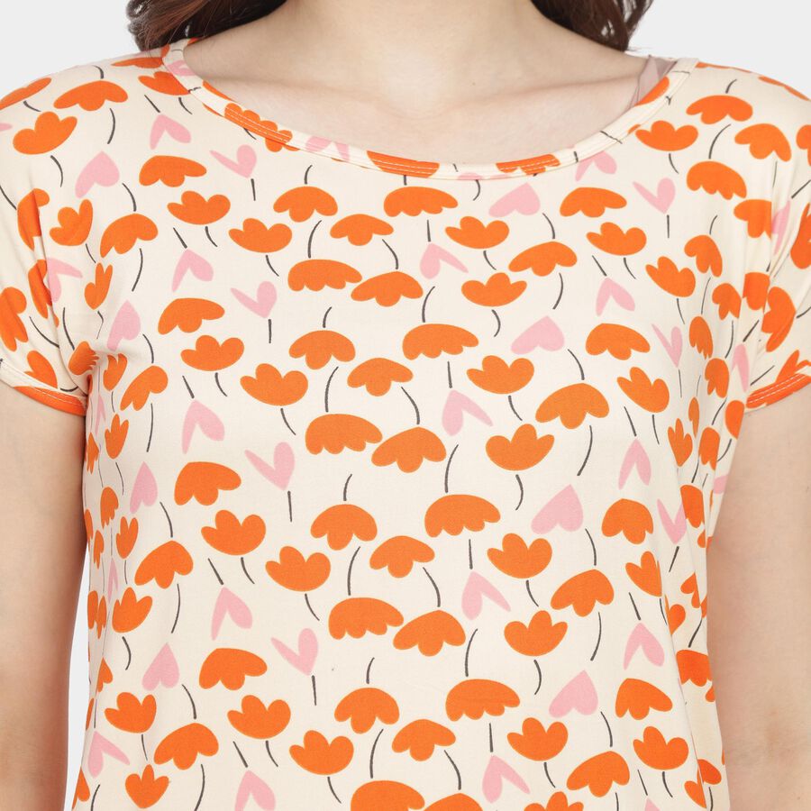Ladies' Nighty, पीच, large image number null