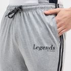 Men's Jet Black Regular Fit Track Pants, मिश्रित हल्का ग्रे, small