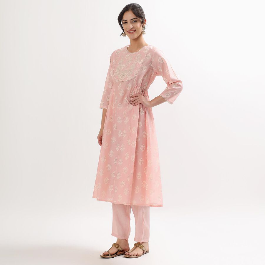 Ladies' Ethnic Set , गुलाबी, large image number null