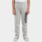 Boys Grey Straight Fit Graphic Printed Pyjama, एक्रू मिश्रित, small