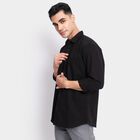 Men's 100% Cotton Casual Shirt, Black, small image number null